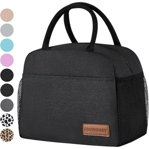 Insulated Lunch Bag Large Reusable Cooler Tote for Women Men Work Picnic Travel - Picture 7 of 7